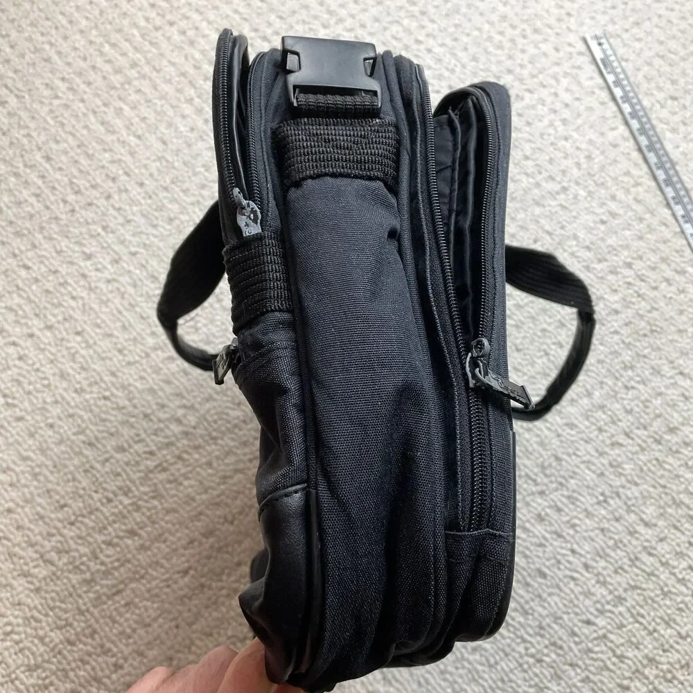 Tech Organizer Laptop Executive Messenger Travel Bag Expandable Zip Pockets